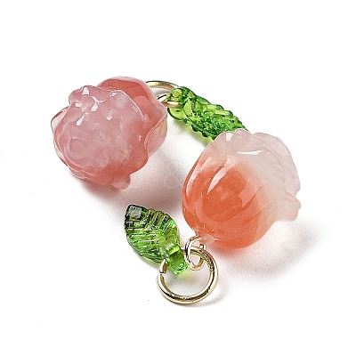 Natural Agate Pendants G-Z052-02B-1