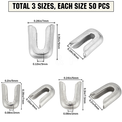 150Pcs 3 Styles 201 Stainless Steel Cover Cap STAS-GF0001-19-1