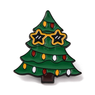 Christmas Tree Enamel Pins JEWB-M043-03B-1