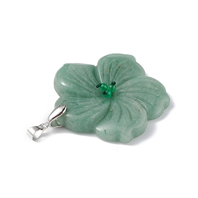 Natural Green Aventurine Big Pendants X-G-B040-01P-06-1