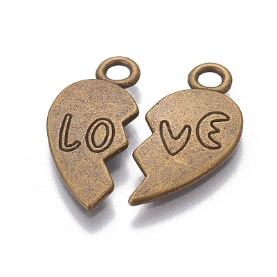 Tibetan Style Alloy Pendants X-TIBEP-A124084-AB-FF-1