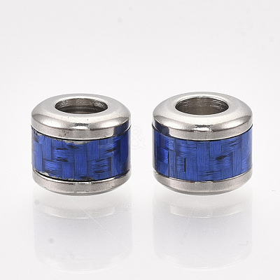 304 Stainless Steel European Beads STAS-S079-99B-P-1