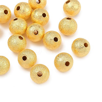 Textured Brass Beads KK-P309-01B-G-1