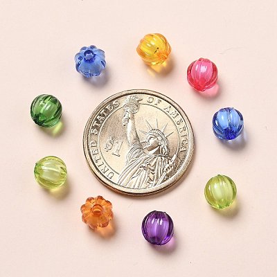 Transparent Acrylic Beads TACR-S089-8mm-M-1