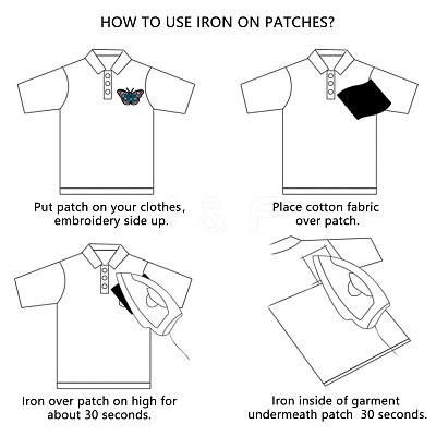 Computerized Embroidery Cloth Iron on/Sew on Patches X-DIY-E025-F02-1