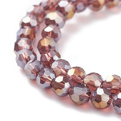 Electroplate Glass Beads Strands EGLA-D021-81-1