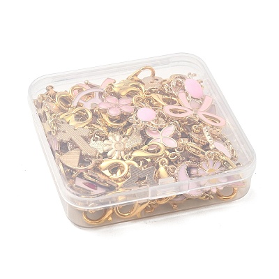 64Pcs 32 Styles Alloy Enamel Shoe Charms HJEW-PH02482-1