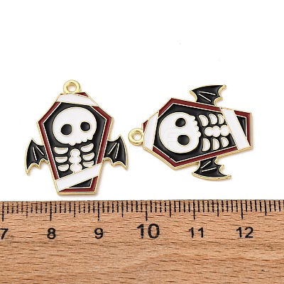 Halloween Alloy Enamel Pendants STAS-I354-01G-G-1