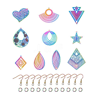 DIY Dangle Earing Making Kits DIY-CW0001-06-1