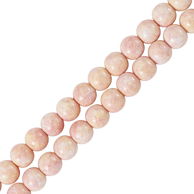 1 Strand Baking Paint Glass Beads Strands DGLA-TADJ0001-01F-1
