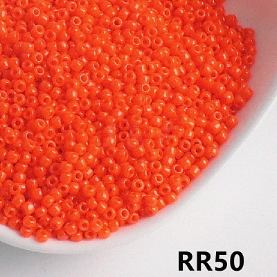 Opaque 11/0 Glass Seed Beads SEED-I013-2mm-RR50-1
