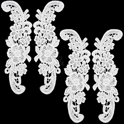 Sew on Flower Appliques PATC-WH0005-46B-1