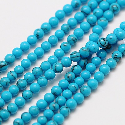 Synthetic Chinese Turquoise Bead Strands G-A130-3mm-L06-1