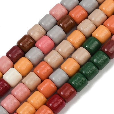 Baking Paint Glass Beads Strands LAMP-S070-06B-1