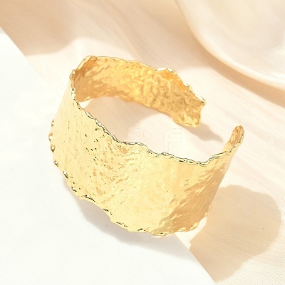 Brass Cuff Bangles for Women BJEW-A038-01C-G-1