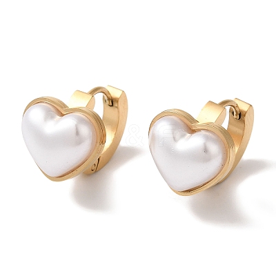 304 Stainless Steel Hoop Earrings EJEW-A110-01G-1