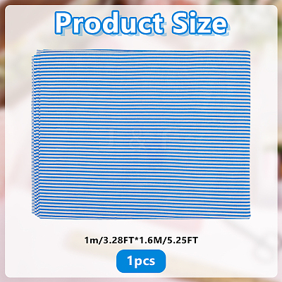 1Pc Stripe Pattern Cotton Fabric DIY-DR0002-63B-1