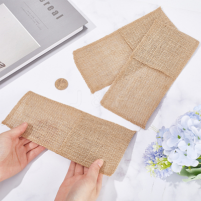 10Pcs Linen Cutlery Bag AJEW-GF0008-68-1