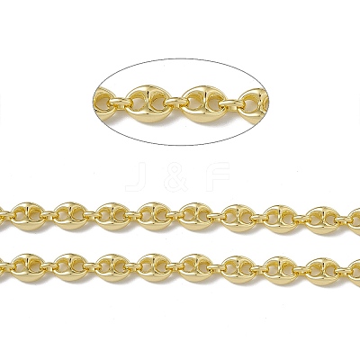 Brass Coffee Bean Chains CHC-P010-01G-1