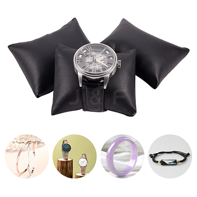 Imitation Leather Bracelet/Watch Pillow Jewelry Displays BDIS-WH0003-02-1