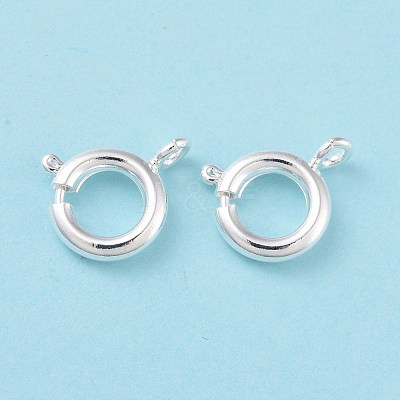 Eco-friendly Brass Spring Ring Clasps KK-D082-01B-S-1