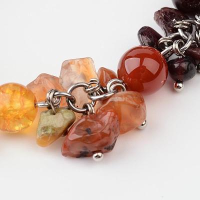 Chakra Gemstone Bracelets BJEW-JB02289-1
