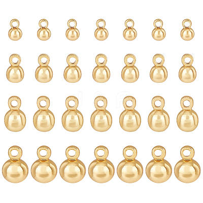 40Pcs 4 Styles Brass Charms KK-BC0013-80-1
