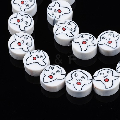 Handmade Polymer Clay Bead Strands CLAY-S096-039-1