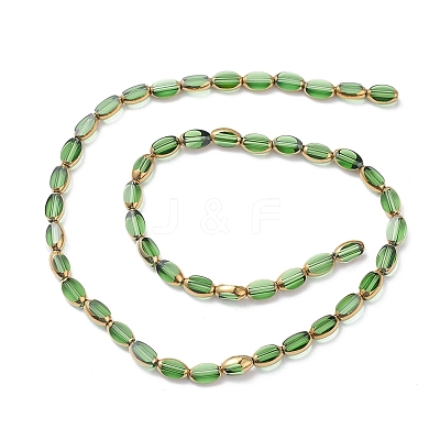 Electroplate Glass Beads Strands EGLA-K015-12C-1
