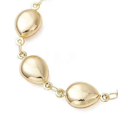 304 Stainless Steel Teardrop Link Chains Bracelets for Women BJEW-JB13427-1