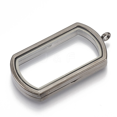 Alloy Magnetic Locket Big Pendants PALLOY-T052-17B-1