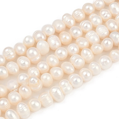 Natural Cultured Freshwater Pearl Beads Strands PEAR-I007-07Y-07A-1