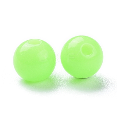 Fluorescent Acrylic Beads MACR-R517-6mm-02-1