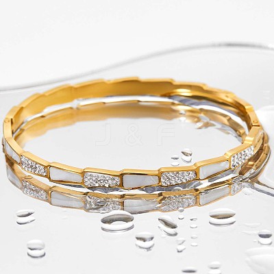 201 Stainless Steel Hinged Bangles for Women YQ8735-3-1