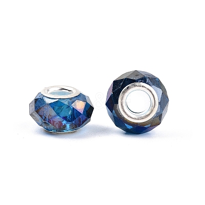 Transparent Glass European Beads GPDL-N004-D14mm-A12-1