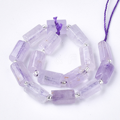 Natural Lavender Amethyst Beads Strands X-G-S345-8x11-015-1