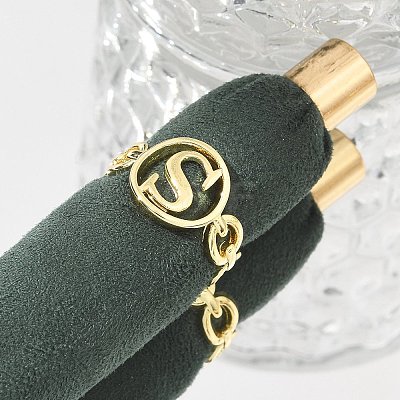 Brass Open Cuff Rings for Women RJEW-K289-01G-S-1
