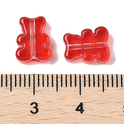 Transparent Spray Paint Glass Beads GLAA-Z011-08D-1