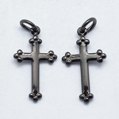 Brass Pendants KK-J279-30B-NR-1