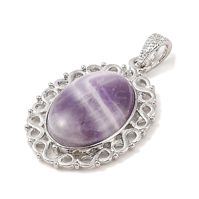 Natural Amethyst Pendants G-A226-03P-08-1