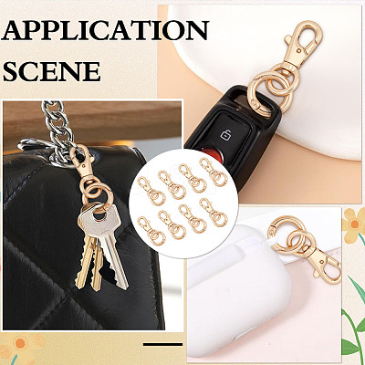 8Pcs Alloy Swivel Clasps HJEW-ME00048-1