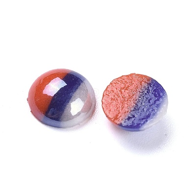 Opaque Glass Cabochons LS-X-GGLA-S038-12F-8mm-1