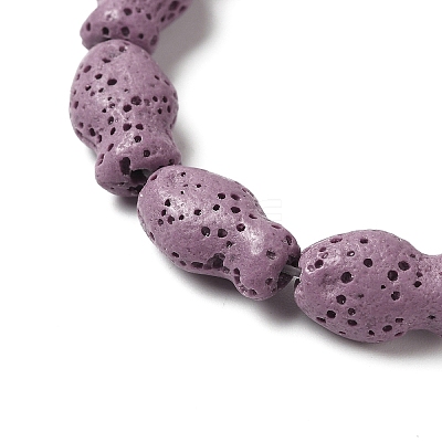 Natural Lava Rock Beads Strands G-U007-01I-1