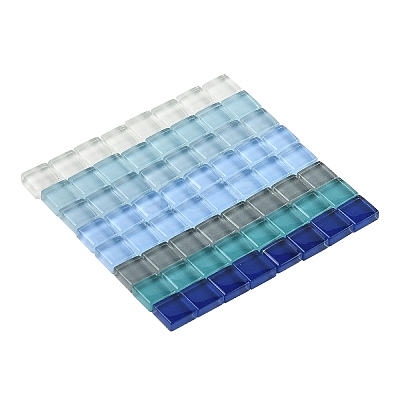 8 Colors 20Pcs Transparent Glass Cabochon GLAA-YW0003-66A-1