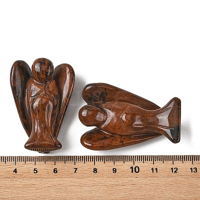 Natural Mahogany Obsidian Carved Angle Figurines GG-CBA9C2C-A22-1