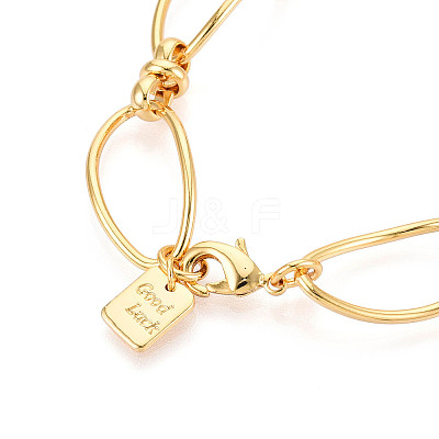 Brass Chain Bracelets BJEW-N032-01G-1