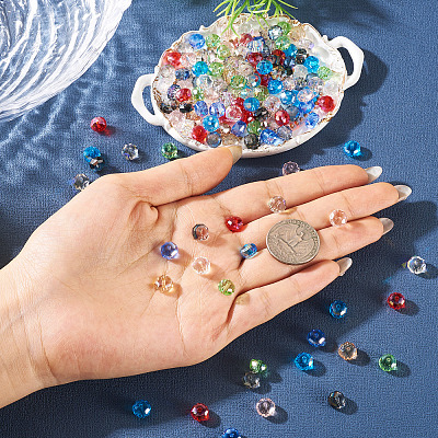 220Pcs 11 Colors Electroplate Glass Beads Strands EGLA-TA0013-52-1