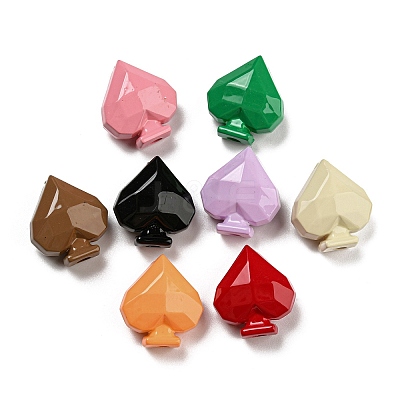 Opaque Baking Paint Acrylic Beads X-MACR-M031-06-1
