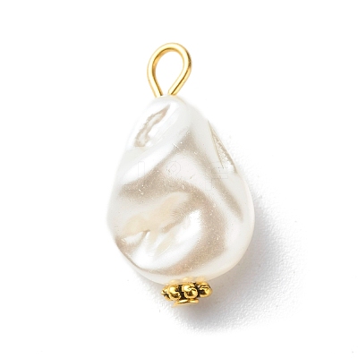 ABS Plastic Imitation Pearl Pendants PALLOY-JF00835-1