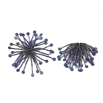 Glass Seed Beads Cabochons FIND-T044-04A-1